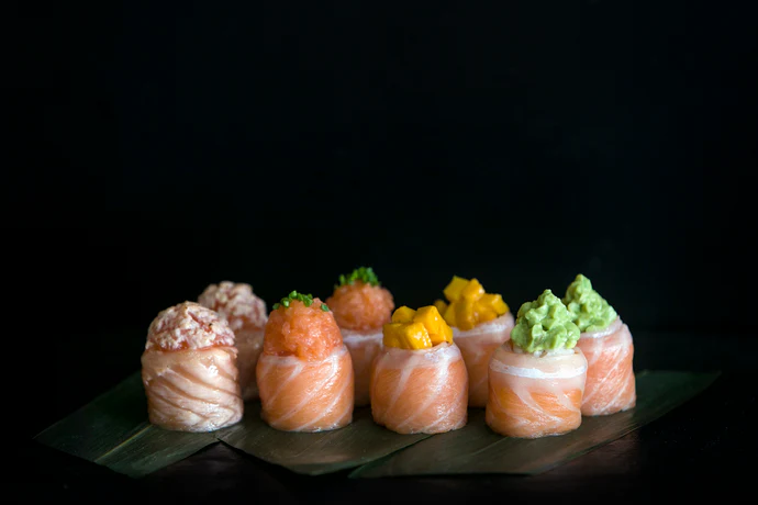 Gunkan Salmão Semi Braseado