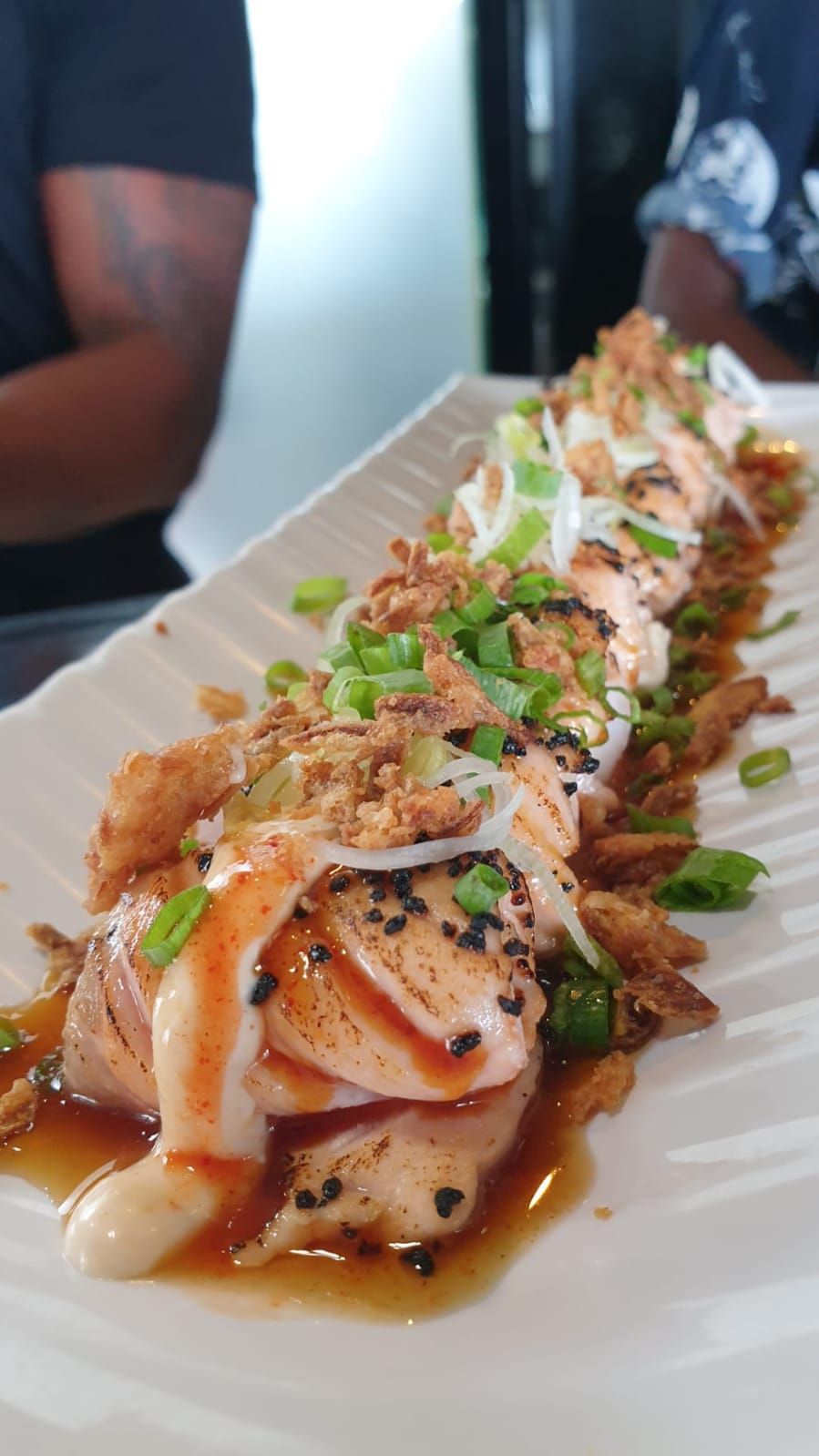 Rolinhos de Salmão com Camarão